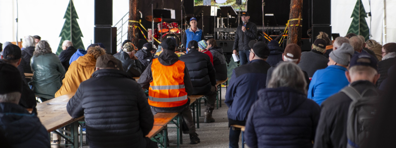 Invigning av virkesterminalen i Östavall. Foto: Norra skog