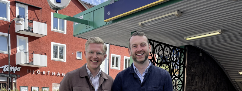 Anton Fendert och Jakop Dalunde, foto: Miljöpartiet