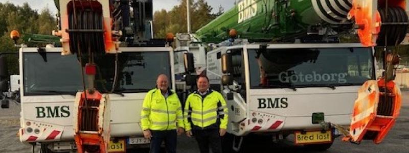 Jimmy Berntsson och Kim Hvolbøl. Foto: BMS Kranar AB