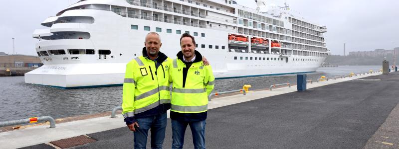 Jonas Eriksson och Johan Eriksson. Foto: Stockholms Hamnar