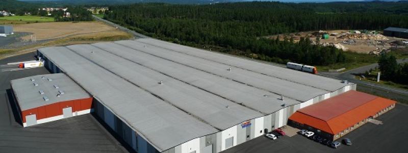 Logistikfastigheten i Jönköping. Foto: SLP