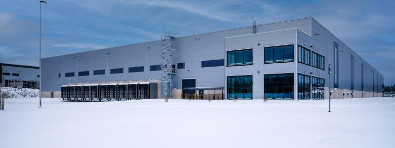 Anläggningen har en yta på 20 500 kvm som vid behov kan delas upp i två separata enheter på 10 811 kvm respektive 9 695 kvm. Foto: Verdion