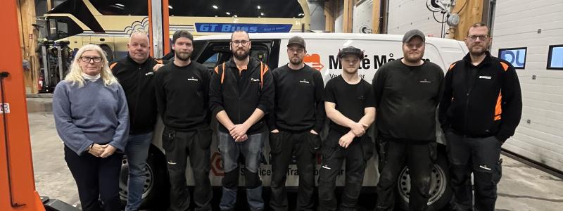 Malte Månsons team i Karlstads team. Foto: Malte Månson