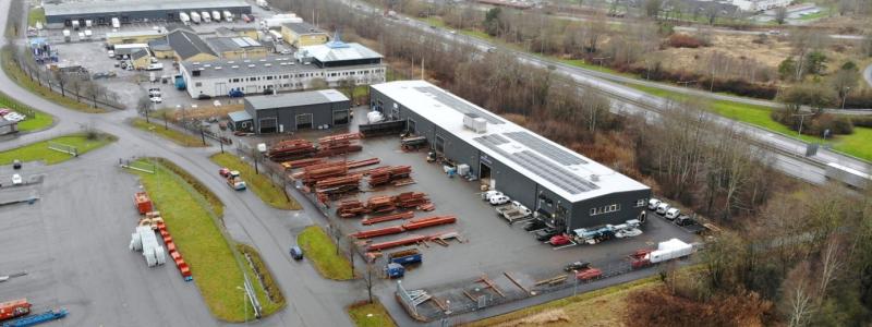 Fastigheten Kärra 92:1 i Orrekulla industriområde i norra Göteborg. Foto: Alma