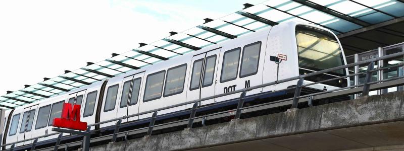Köpenhams metro  består av cirka 40 kilometer dubbelspår och totalt 44 stationer, varav 30 ligger under jord och 14 ovan jord. Metrotrafiken är helautomatiserad och förarlös enligt GoA4-standard och är i drift dygnet runt med varierande turtäthet beroende på tid på dygnet.  Foto: Köpenhams metro