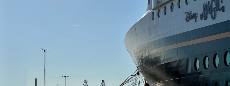 Disney Magic, som anlöpte Arendal i Göteborgs hamn i augusti, var en bidragande orsak till att 2022 blev en rekordsäsong för kryssning i Göteborgs hamn. Bild: Göteborgs Hamn