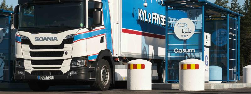 Kyl- och frysexpressens mål är att fasa ut den fossila dieseln helt. Foto: Kyl- och frysexpressen