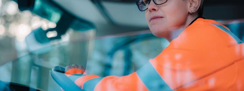Bara 36 procent av deltagarna i undersökningen nämnde att chaufförernas arbetsvillkor påverkar deras köpbeslut. Foto DB Schenker