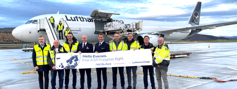 Lufthansa Cargos nya förbindelse transportera färskvaror från Norge direkt till Frankfurt. Foto: Lufthansa Cargo