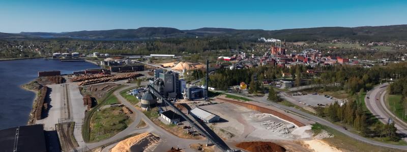 Övik Energi Hörneborg kraftvärmeverk. Bild: Övik Energi