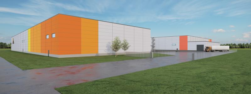 DS Smith tillbyggnad. Bild: Nivika