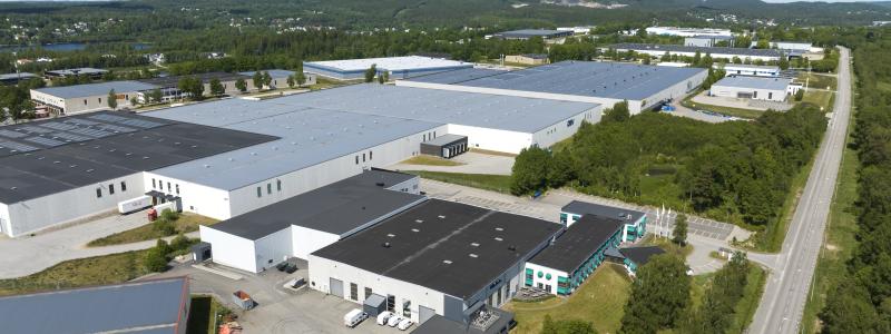 Fastigheten Vindrosen 4 i Borås. Foto: Logistea