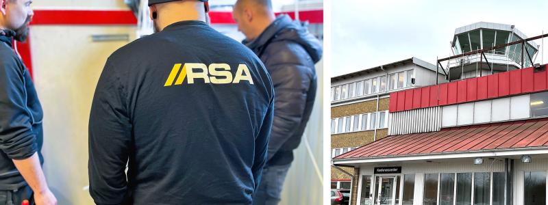 Printhuset Electra flyttar in i Bulltofta flygplats gamla lokaler, RSA har hand om elinstallationer. Foto: RSA