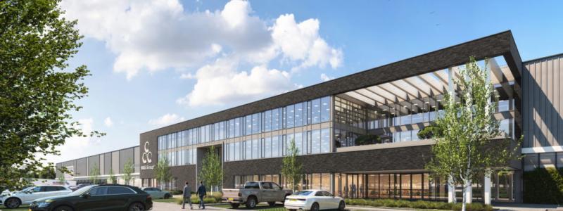 Brittiska kapitalförvaltaren M&G:s nya koncernbyggnad. Kapitalförvaltarens experter slår larm om ett ”chockartat fall när det gäller USA:s fraktvolymer”. Illustration: M&G