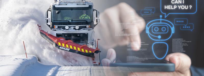 Mählers uppgraderar sitt smarta styrsystem MC3 med Ai-assisterad support. Något som innebär att lastbilschauffören kan få teknisk support oavsett tid på dygnet. Foto: Mählers
