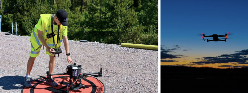 Melker Heino har förvandlat sitt drönarintresse till en karriär. Foto: YH Akademin