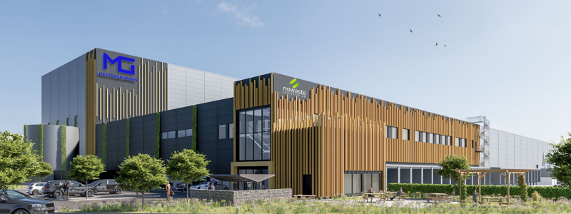 Det nya logistikcentret kommer att erhålla miljöcertifieringen "Breeam Excellent". Bild: Mestergruppen