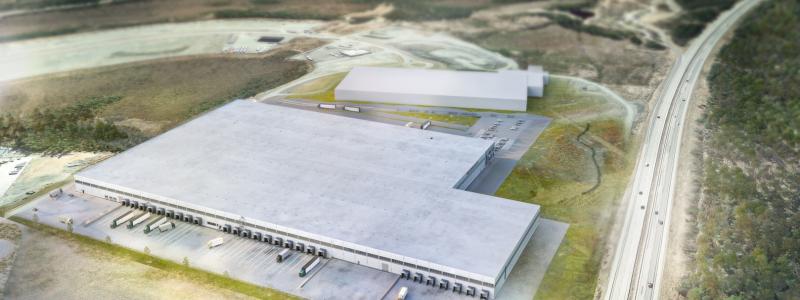 Bygget förväntas stå färdig under det första kvartalet 2025. Foto: Hemtex