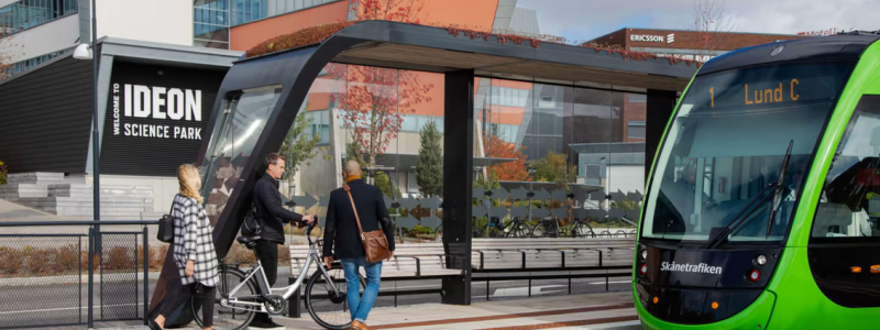 Mobilitetsfrämjande insatser för hyresgästerna i Brunnshög. Foto: Wihlborgs