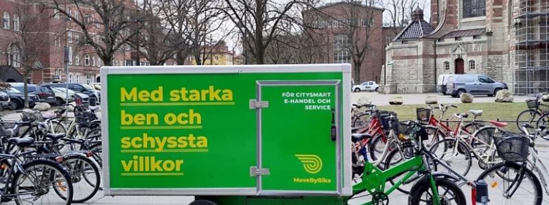 MoveByBike fördubblar kapaciteten i Stockholm med ny logistikanläggning. Pressbild: MoveMyBike