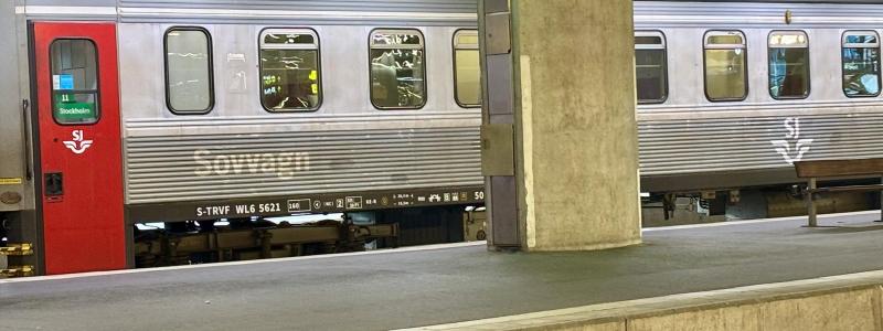 Nattåg på Stockholms centralstation. Foto: Stina Wickenberg