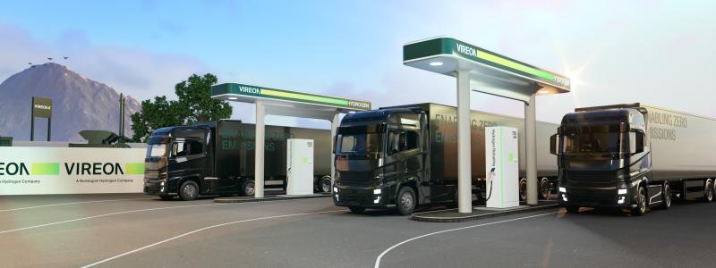 Bidraget kommer att möjliggöra konstruktionen av totalt sju bränslestationer i Finland och Danmark, vilket säkerställer en omfattande tillgänglighet för både personbilar och tunga fordon. Foto: Vireon