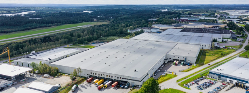 Logistikfastighet i Borås. Fotograf: Daniel Larsson