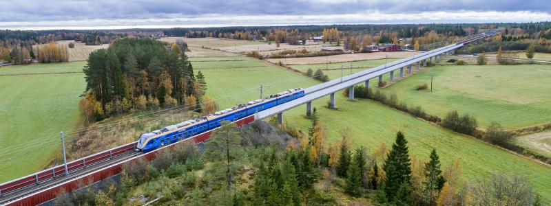 Bilden är tagen längs Botniabanan. Källa: Norrbotniabanegruppen Foto: Patrick Degerman