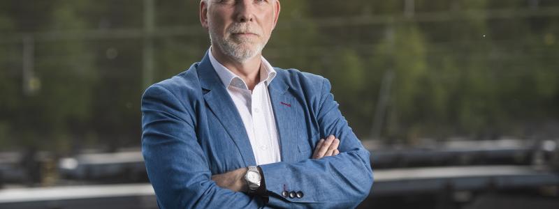 "Malmbanan behöver dubbelspår för att bli robust och driftsäker", säger Anders Öberg, regionstyrelsens ordförande. Foto: Simon Eliasson