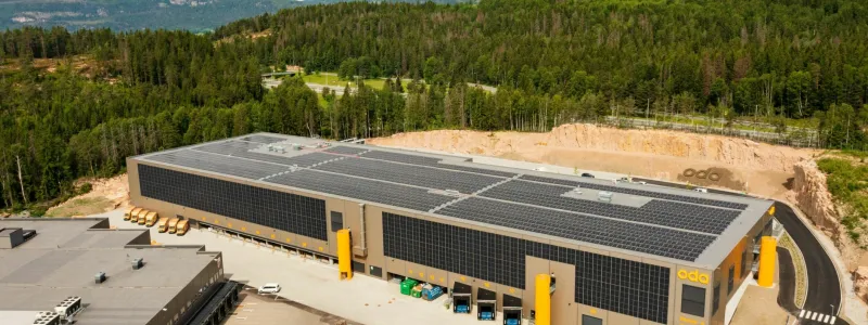 Oda-lagret är en av Norges mest moderna och effektiva logistikfastigheter. Foto: Nrep Logicenters