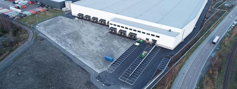 Kappahl bygger ny distributionscentral i Arendal nära Göteborgs Hamn, planerad att vara klar senare 2026. Foto: Kappahl
