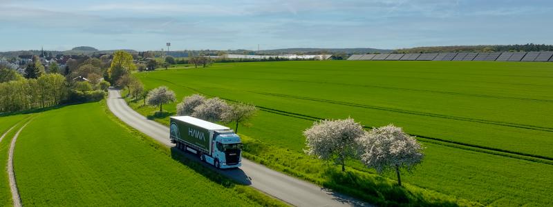 Den 1 250 kilometer långa transportkorridoren används i ett projekt för elektrifierade långväga transporter och beskrivs som en av Europas längsta rutter för batterielektriska lastbilar. Foto: Lots