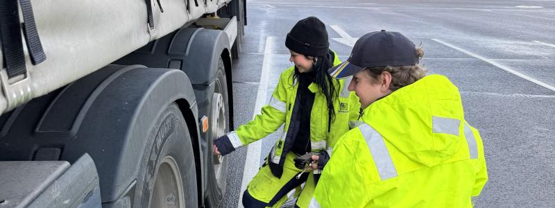 Mätningar vid Vädermotet i Göteborg 23 oktober. Foto: Euromaster