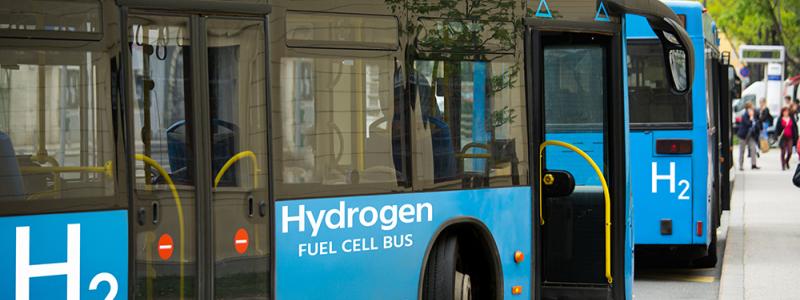 Nytt forskningsprojekt ska utvärdera vätgasbussar i kallt klimat. Foto:  ivl