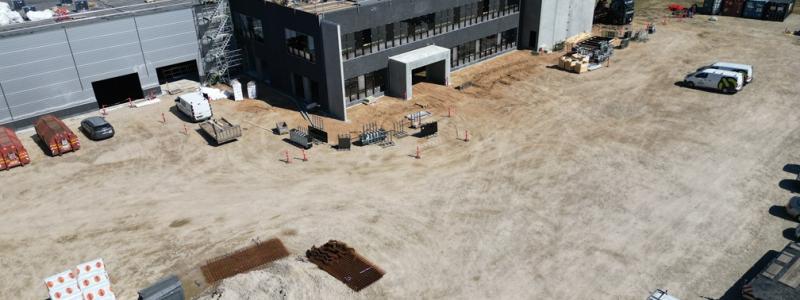 Byggnaden beräknas stå klar 2027. Foto: Kramp