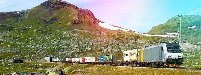 Tågen fraktar huvudsakligen fisk och skaldjur från norr till söder, medan livsmedel och andra vardagsprodukter transporteras norrut. Denna rutt har bidragit till att dubbla transportvolymerna från Nordnorge till nästan 60 miljarder NOK under det senaste decenniet. Foto: Onrail