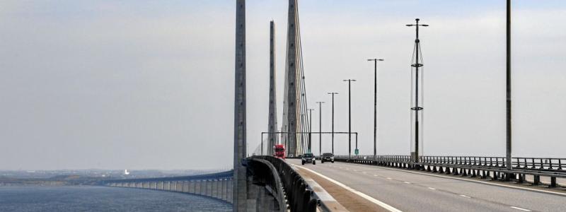 Trafikrekord för dygn, vecka och månad sattes på Øresundsbron under 2023. Foto: Øresundsbron