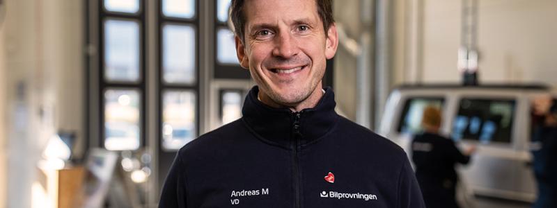 Bilprovningens vd Andreas Myhrman Foto: Bilprovningen