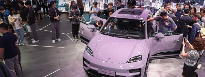 Porsches nya elbilsmodell på Peking Auto Show 2024. Foto: Porsche AG