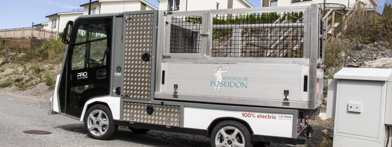 Poseidon nio eldrivna arbetsfordon av E-tron. Foto: E-tron