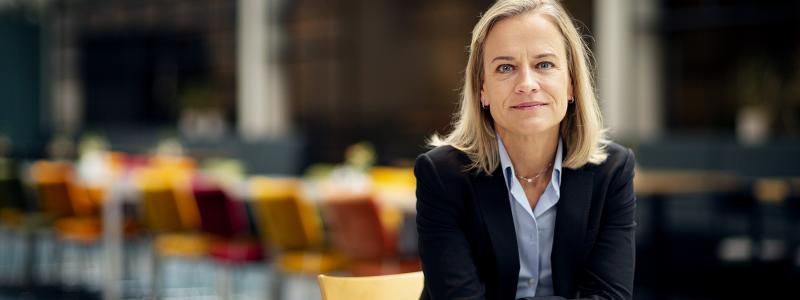 Eva Glückman, vd för Grafiska Företagen och en av huvudmännen i Arena för framtidens distribution. Foto: Grafiska Företagen