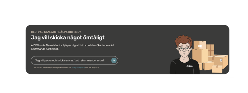 Boxon är en av de första aktörerna inom förpackningsindustrin att lansera en AI-bot Foto: Boxon