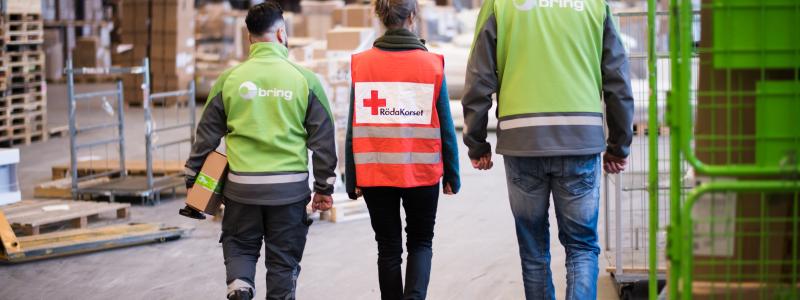 Bring förnyar avtal som beredskapspartner till Röda Korset. Foto: Marie Sparreus, Röda Korset.
