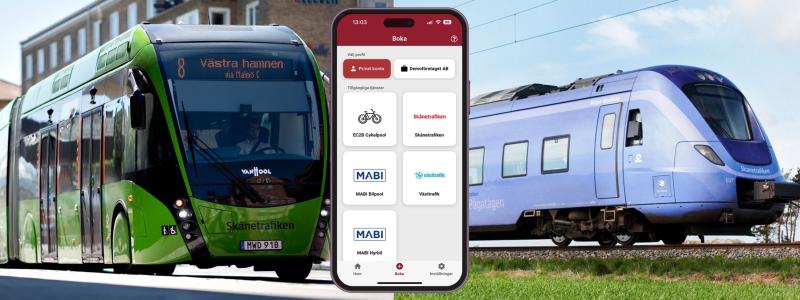 Kollektivtrafiken i Sverige passerar nu en milstolpe där Samtrafiken möjliggör tredjepartsförsäljning av all kollektivtrafik via ett nytt nationellt distributionssystem. Bild: Samtrafiken
