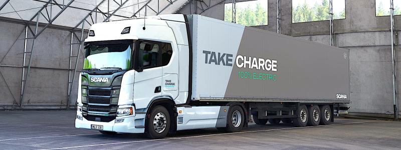 Batterilastbil från Scania. Foto: Scania Trucks