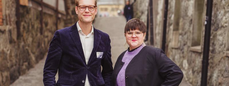 John Hultén och Emma Hult, tillträdande programchef respektive biträdande programchef för Shift2Access Foto: Michael Strömgren Foto: VTI