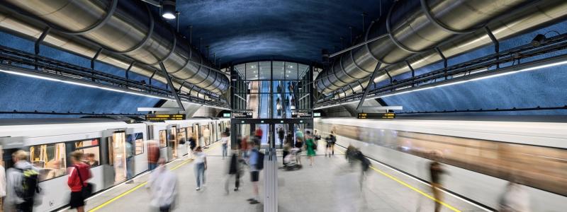 Ett nytt CBTC-system ska öka kapaciteten på Oslos tunnelbana med cirka 30 procent. Foto: Siemens Mobility