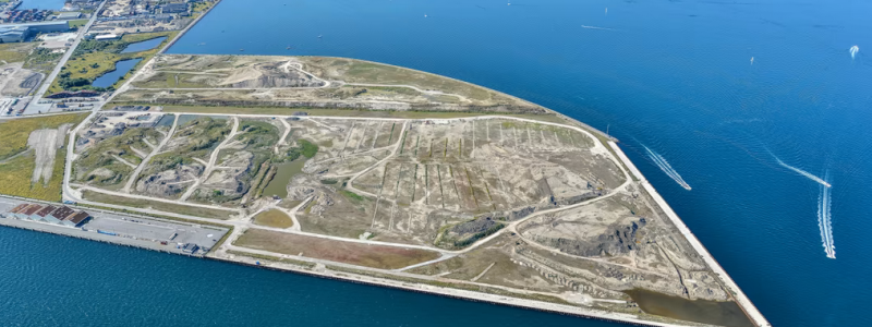 By & Havn är byggherre för den nya containerterminalen. Foto: By & Havn / Dragør Luftfoto
