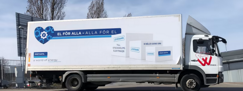 Avtalet omfattar hämtning av elartiklar från Rexels distributionscentraler, sortering och omlastning på Widrikssons terminal samt lokal distribution. Foto: Widriksson