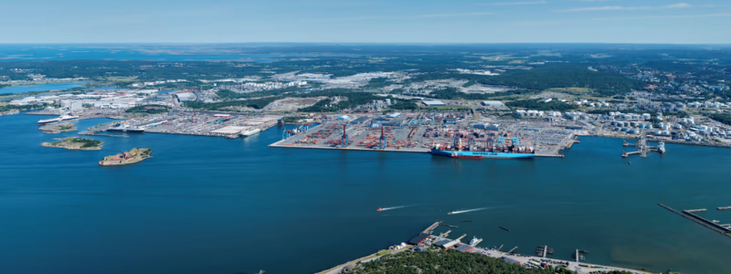 Under 2021 öronmärkte Göteborgs Hamn 600 miljoner kronorför klimatåtgärder under de kommande år fram till 2030. Bild: Göteborgs Hamn